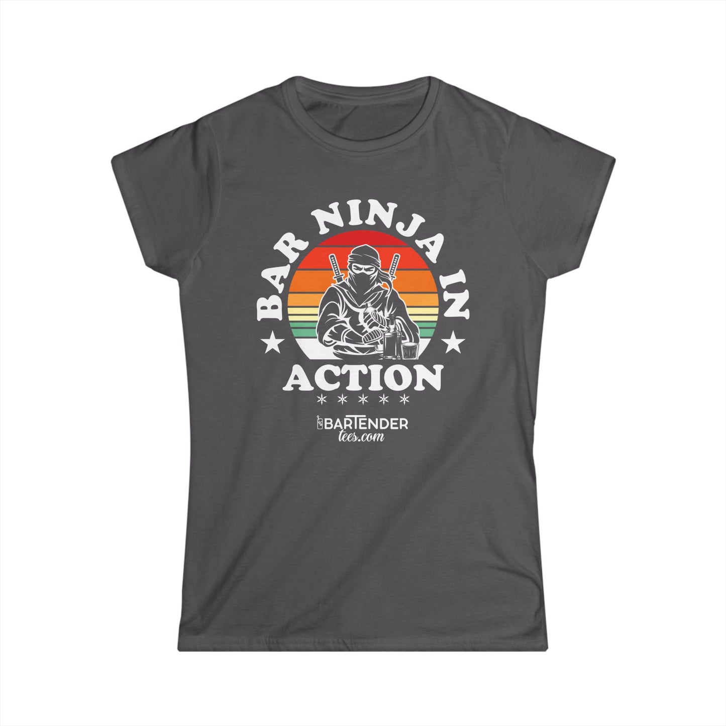 "Bar Ninja in Action" Softstyle T-Shirt