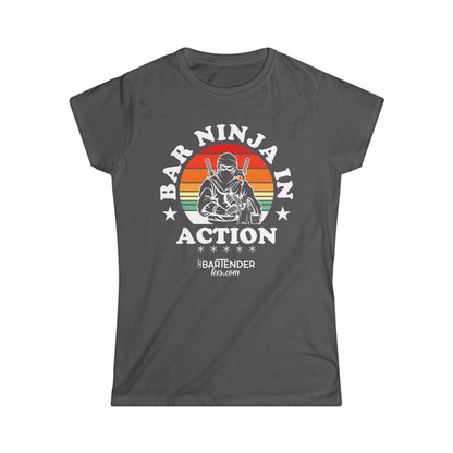 "Bar Ninja in Action" Softstyle T-Shirt