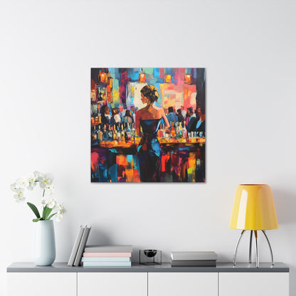 "Reflections in Blue" Canvas Art