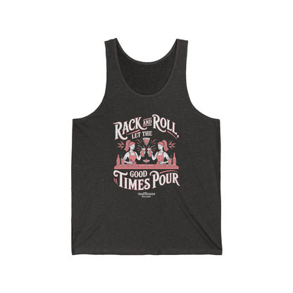 "Rack and roll let the good times pour" Men’s Bartender Tank Top