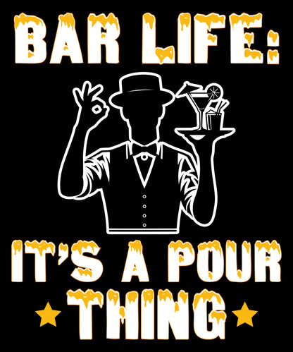 "Bar Life: It’s a Pour Thing" Men's Bartender Tank