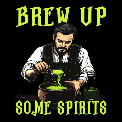 “Brew Up Some Spirits” Halloween Bartender Tee