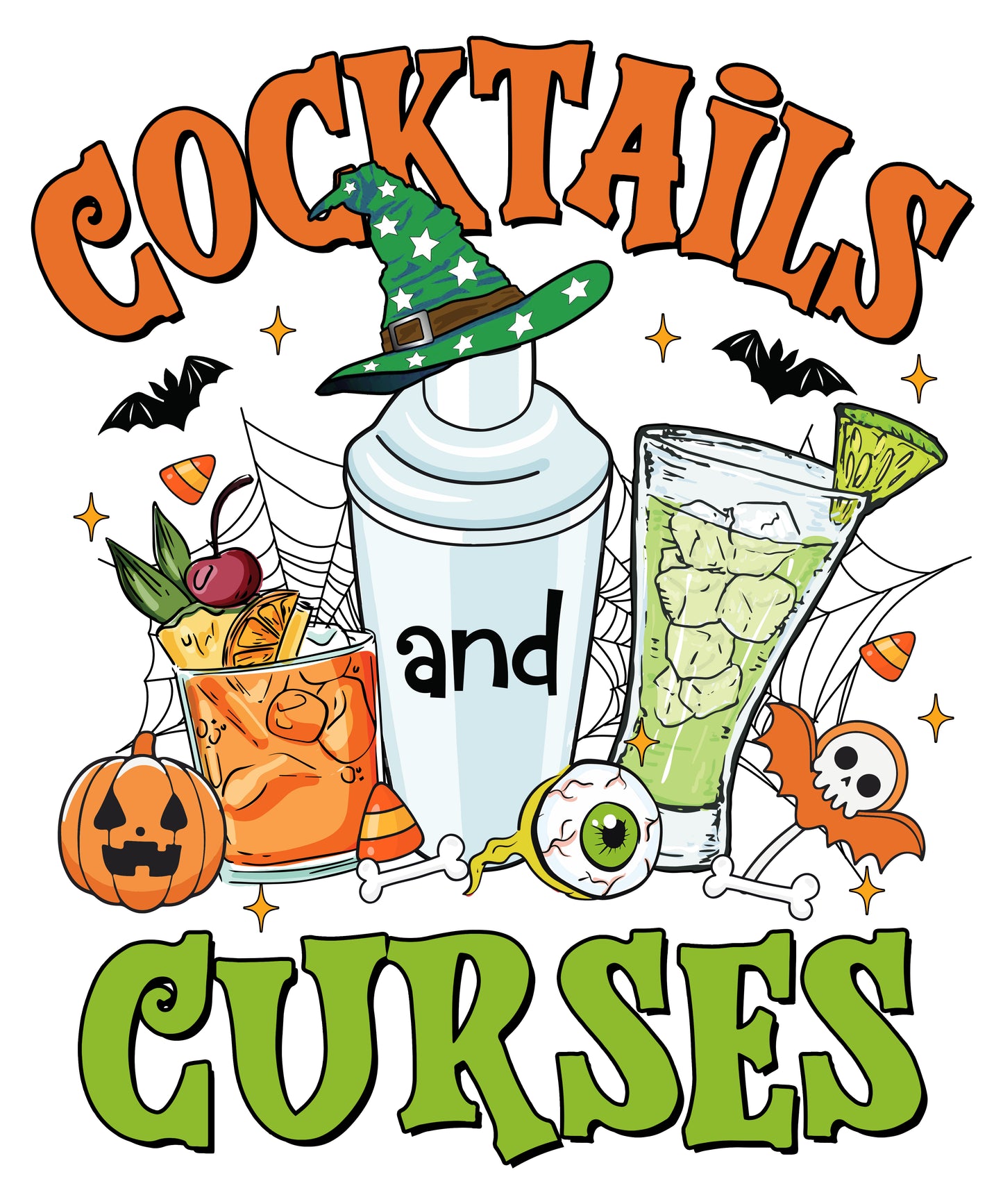 "Cocktails and Curses" Softstyle T-Shirt