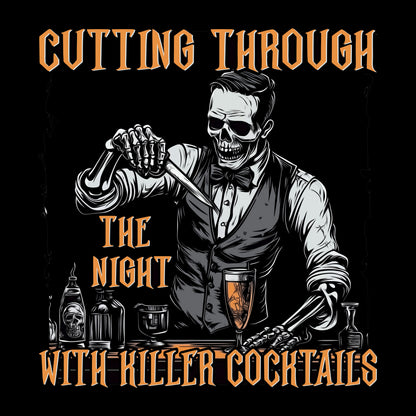 "Cutting Through the Night with Killer Cocktails" Softstyle T-Shirt