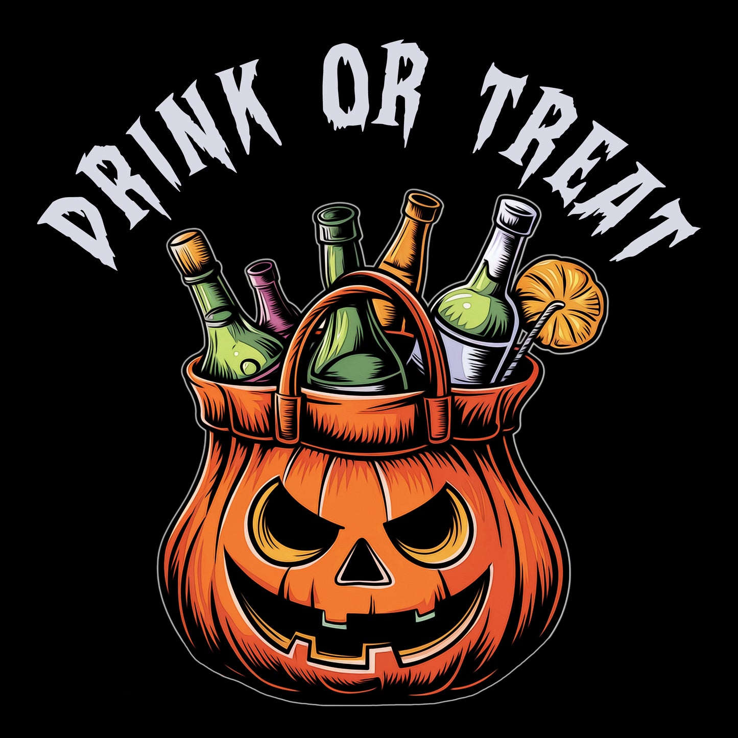 "Drink or Treat" Halloween Bartender Tee