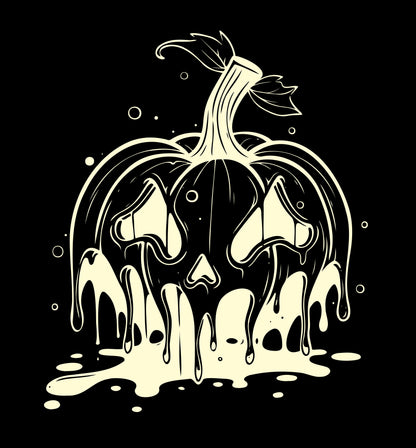 "Melting Jack-o'-Lantern" Halloween Bartender Tee