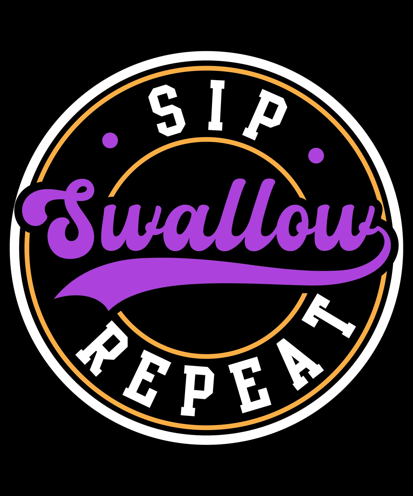 "Sip Swallow Repeat" Women's Bartender Tee