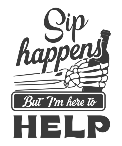 "Sip Happens But I'm Here to Help" Women's Bartender Tee