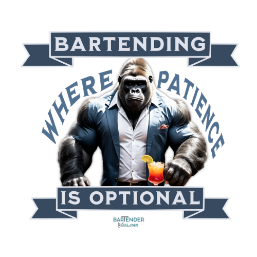 "Bartending: Where Patience is Optional" Men's Bartender Tee