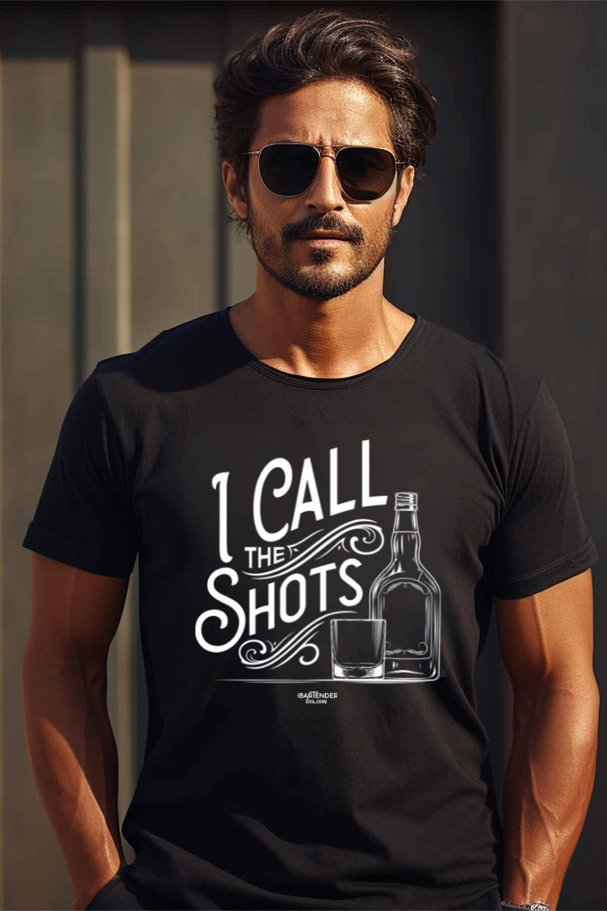 "I Call the Shots" Bartender Tee