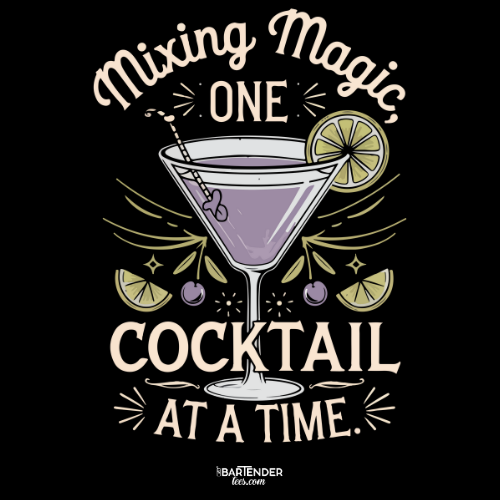 "Mixing Magic, One Cocktail at a Time" Softstyle T-Shirt