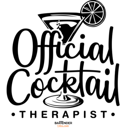 "Official Cocktail Therapist" Men's Bartender Tee