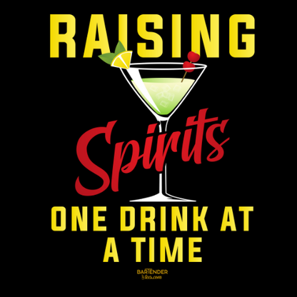 "Raising Spirits One Drink at a Time" Unisex Softstyle T-Shirt