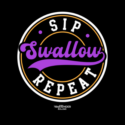 "Sip Swallow Repeat" Men's Bartender Tee