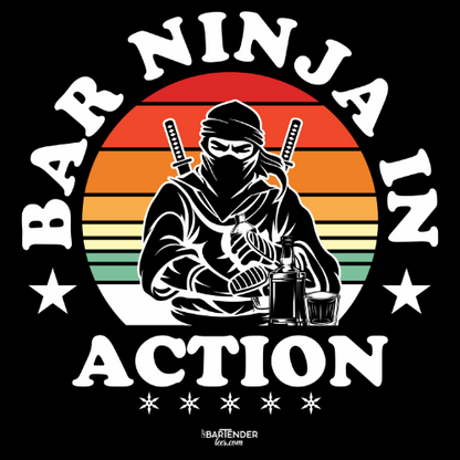 "Bar Ninja in Action" Men's Bartender Tee