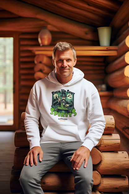 "Brew Up Some Spirits" Halloween Bartender Hoodie