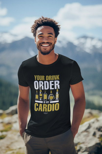 "Your Drink Order is my Cardio" Men's Bartender Tee