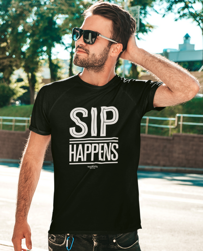 "Sip Happens" Unisex Softstyle T-Shirt