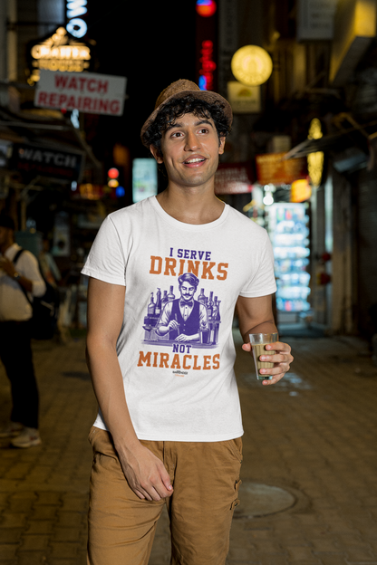 "I Serve Drinks, Not Miracles" Softstyle T-Shirt