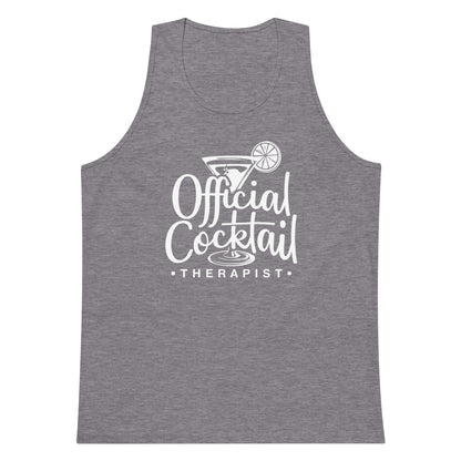 "Official Cocktail Therapist" Men's Bartender Tank