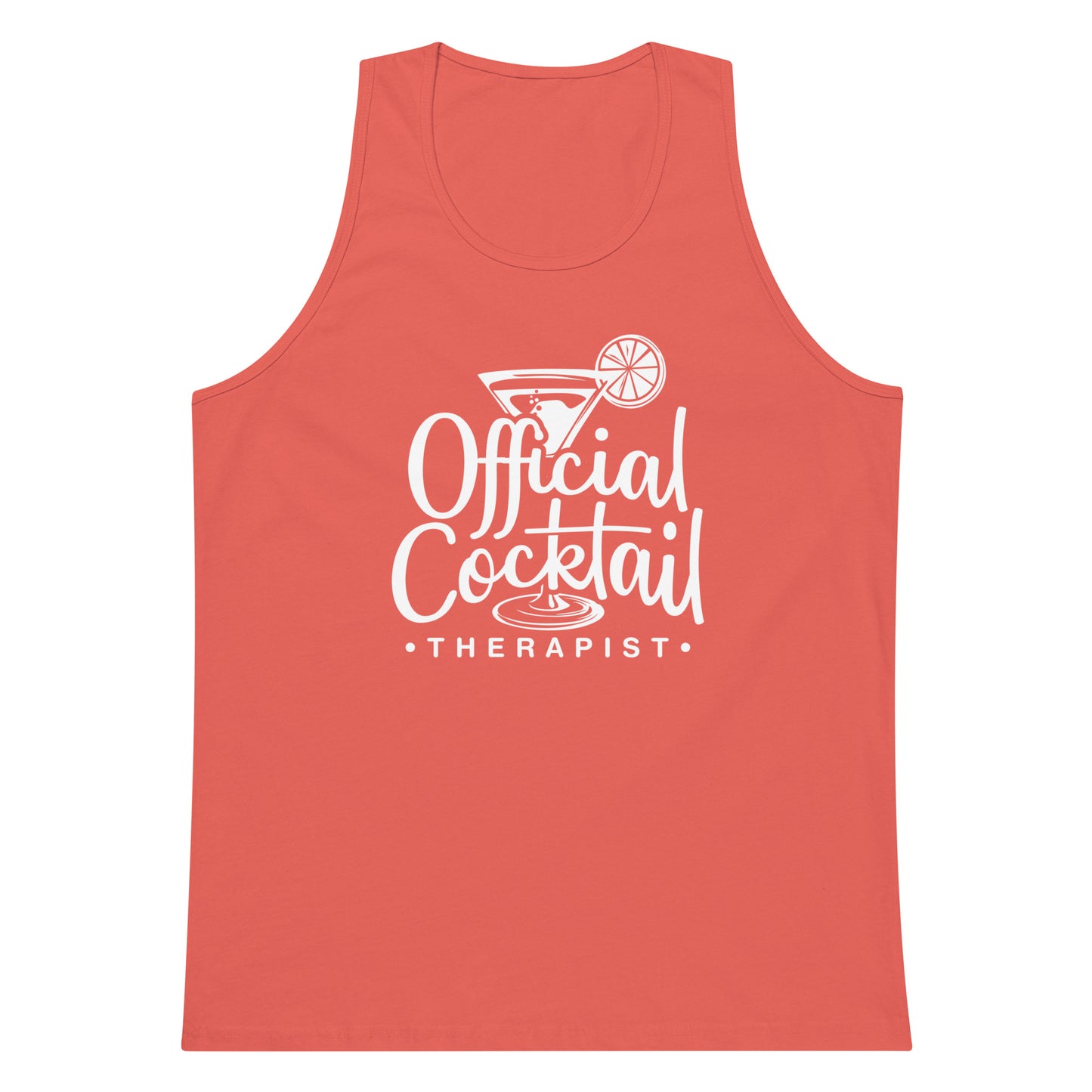 "Official Cocktail Therapist" Men's Bartender Tank