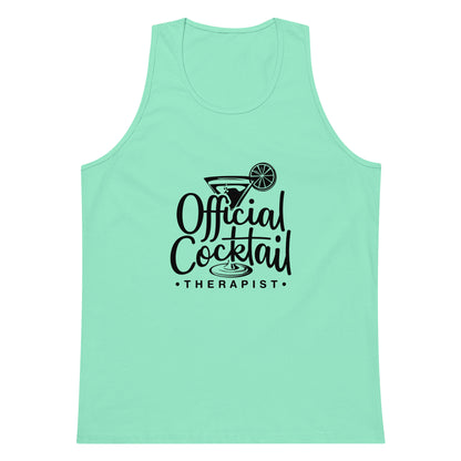 "Official Cocktail Therapist" Men's Bartender Tank