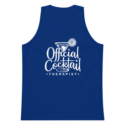 "Official Cocktail Therapist" Men's Bartender Tank