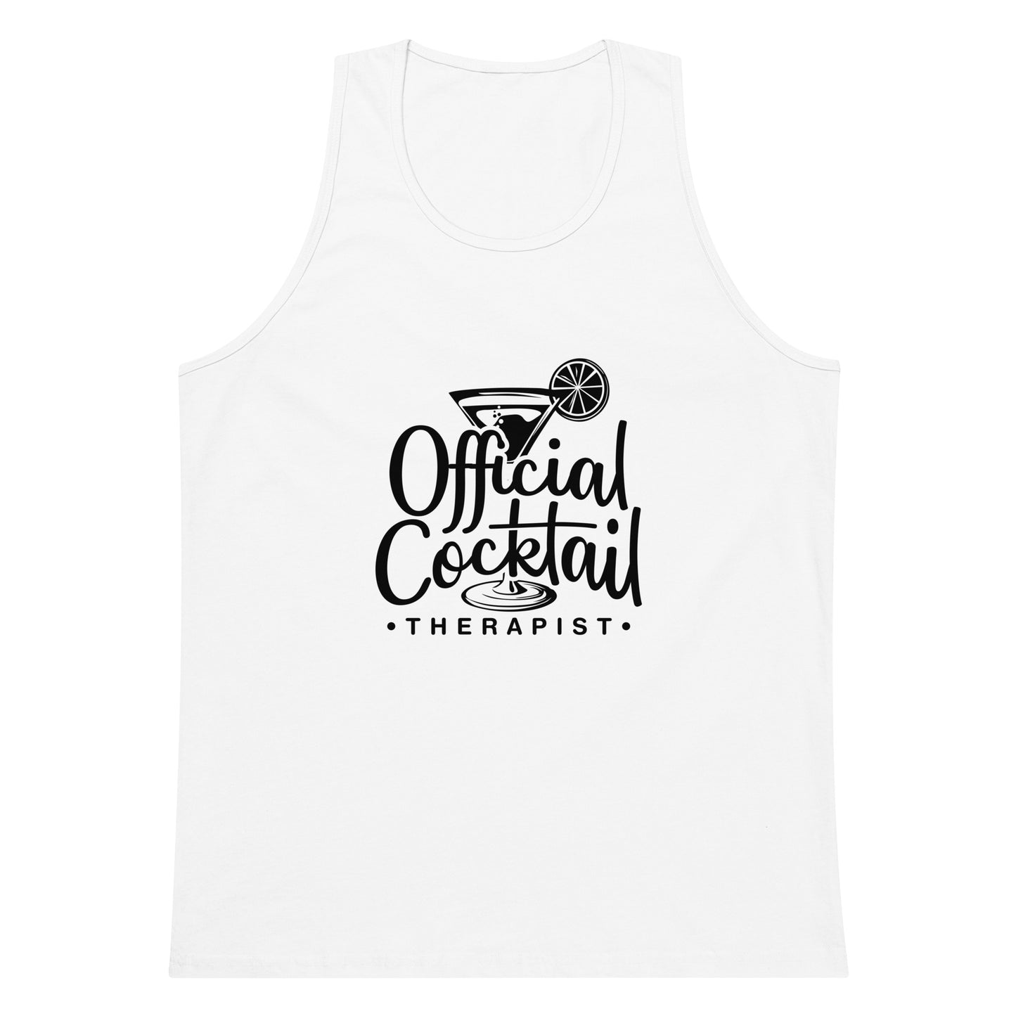 "Official Cocktail Therapist" Men's Bartender Tank