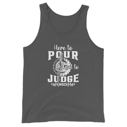 "Here to Pour Not to Judge Much" Men's Bartender Tank