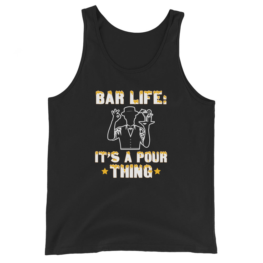 "Bar Life: It’s a Pour Thing" Men's Bartender Tank