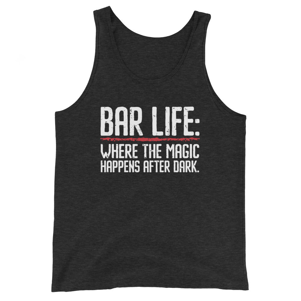 "Bar Life Where the Magic Happens After Dark" Men's Bartender Tank