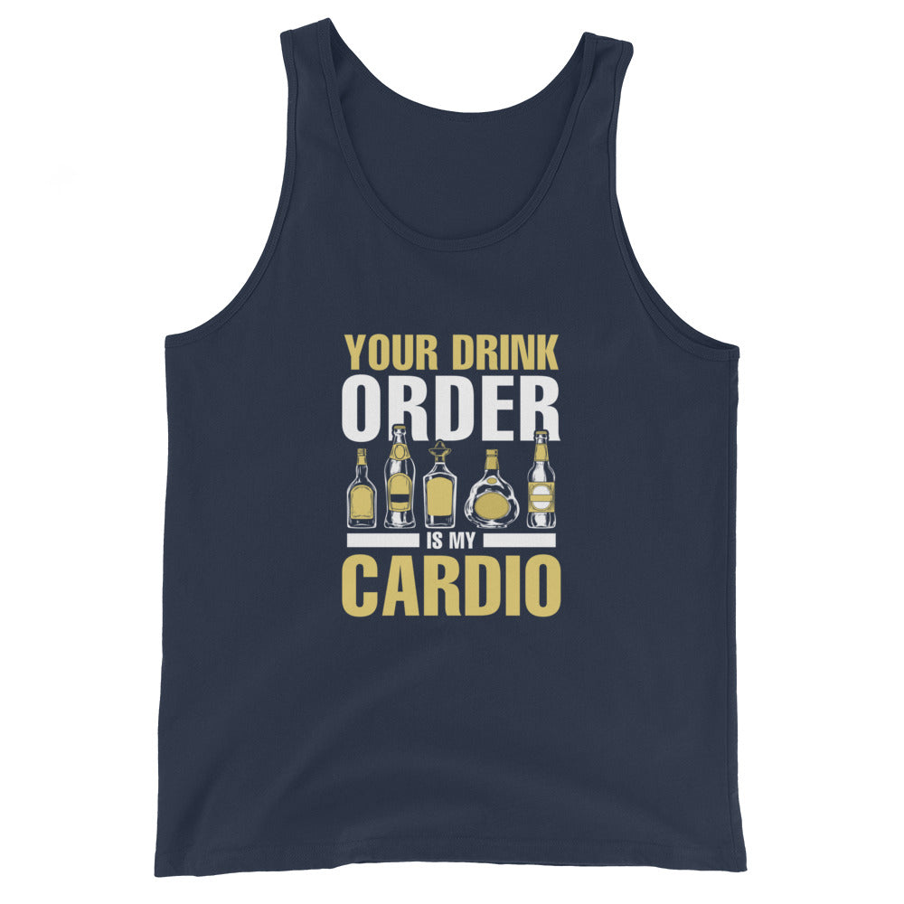 "Your Drink Order is my Cardio" Men's Bartender Tank