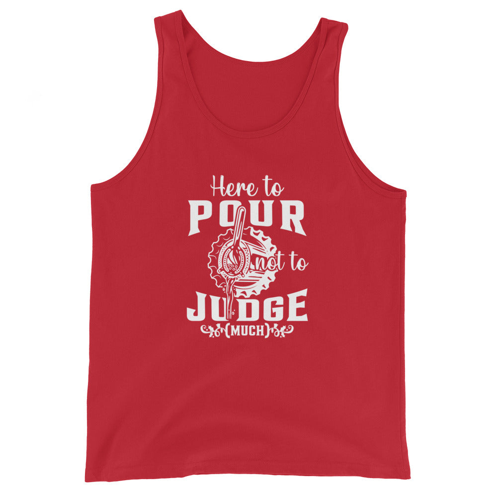 "Here to Pour Not to Judge Much" Men's Bartender Tank