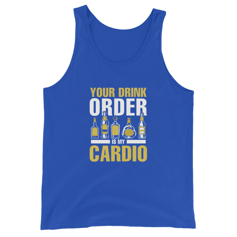 "Your Drink Order is my Cardio" Men's Bartender Tank