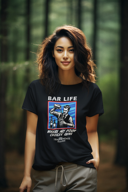 "Bar Life Where my Pour Choices Shine" Softstyle T-Shirt