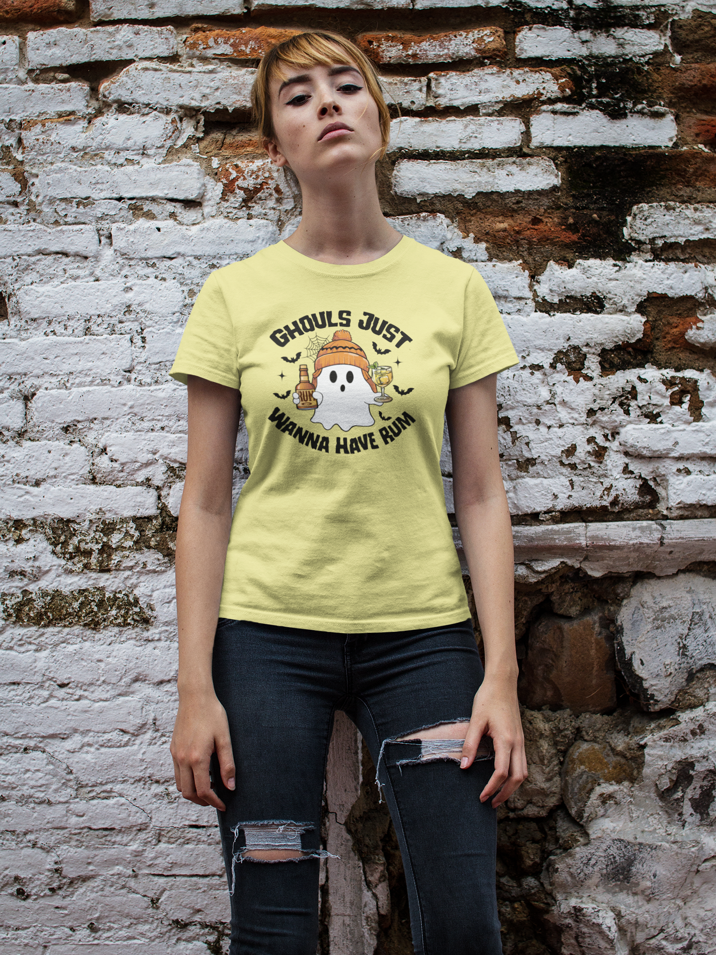 "Ghouls Just Wanna Have Rum" Softstyle Unisex Halloween T-Shirt