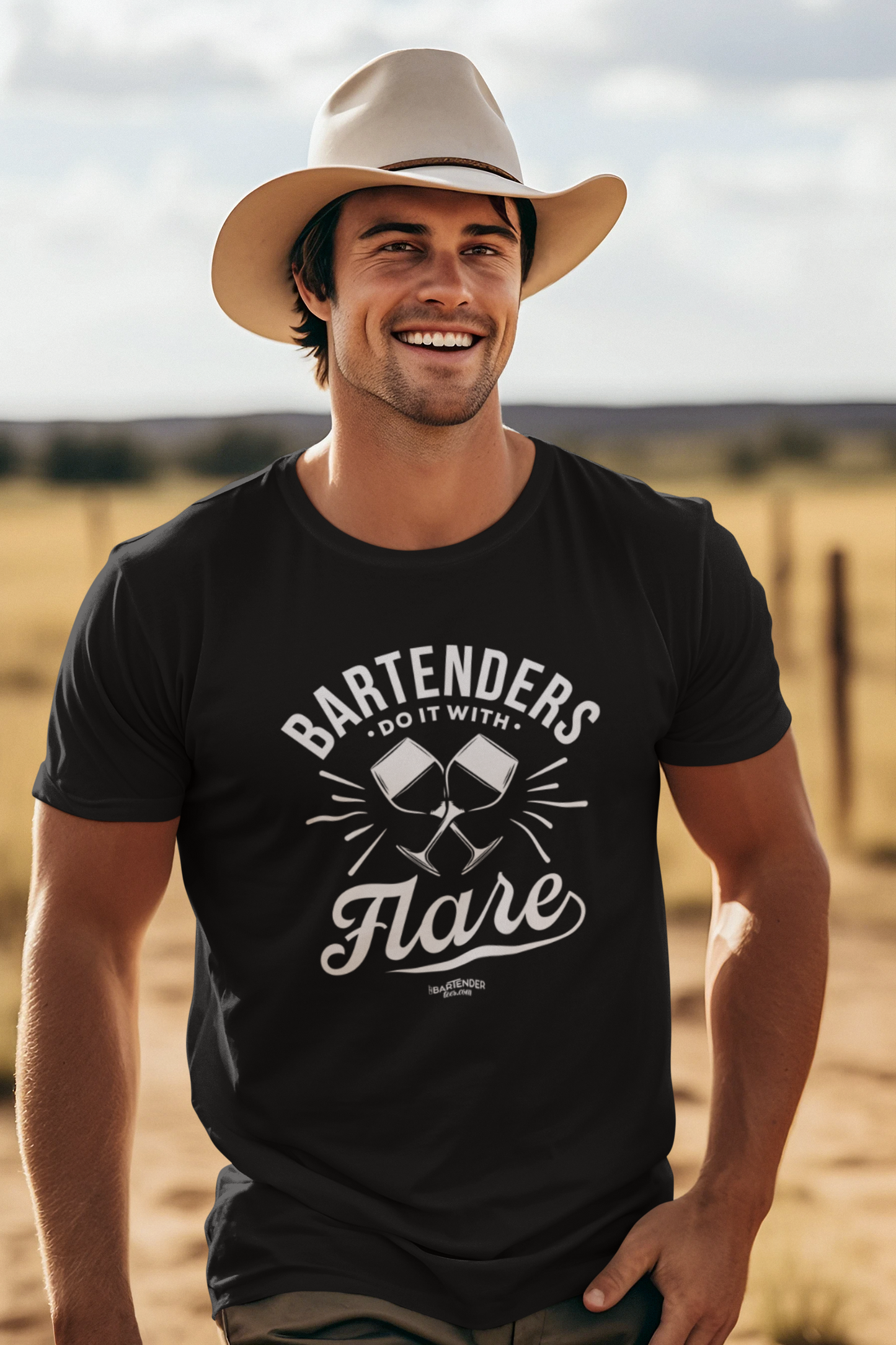 "Bartenders do it with Flair" Men's Bartender Tee