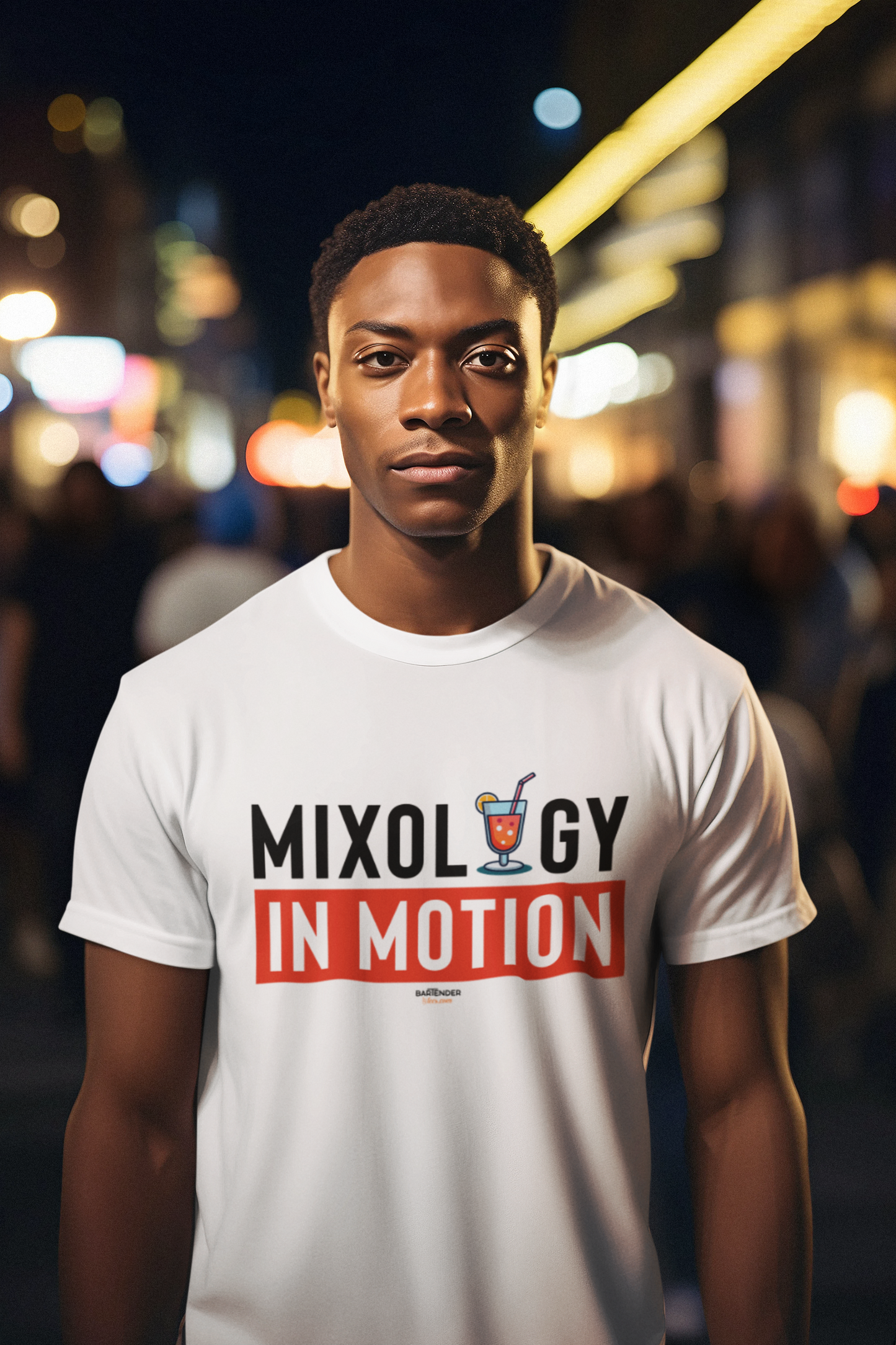 "Mixology in Motion" Men's Bartender Tee