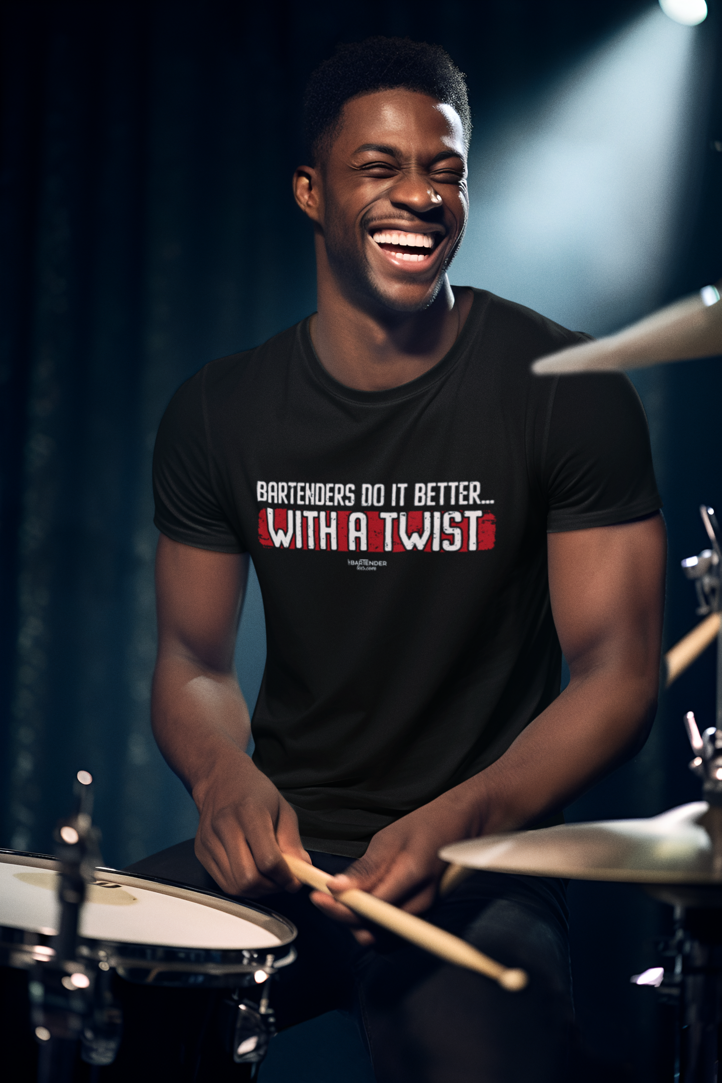 "Bartenders do it Better with a Twist" Men's Bartender Tee