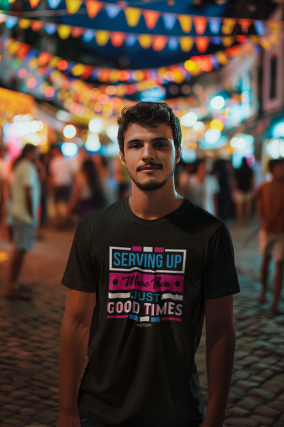 "Serving Up More Than Just Good Times" Unisex Softstyle T-Shirt