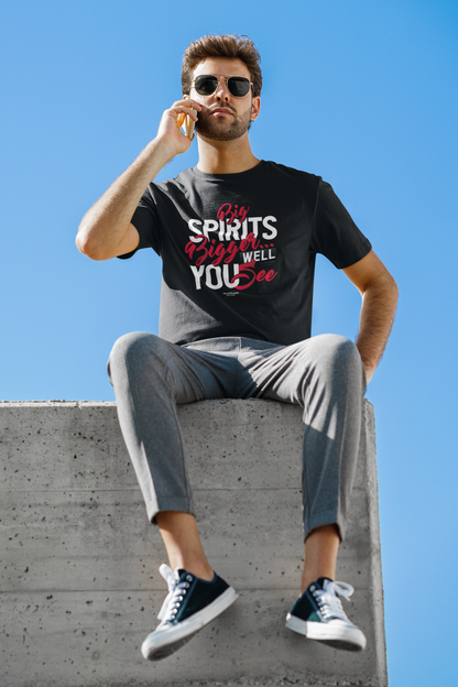 Big Spirits, Bigger...Well You See" Bartender T-shirt