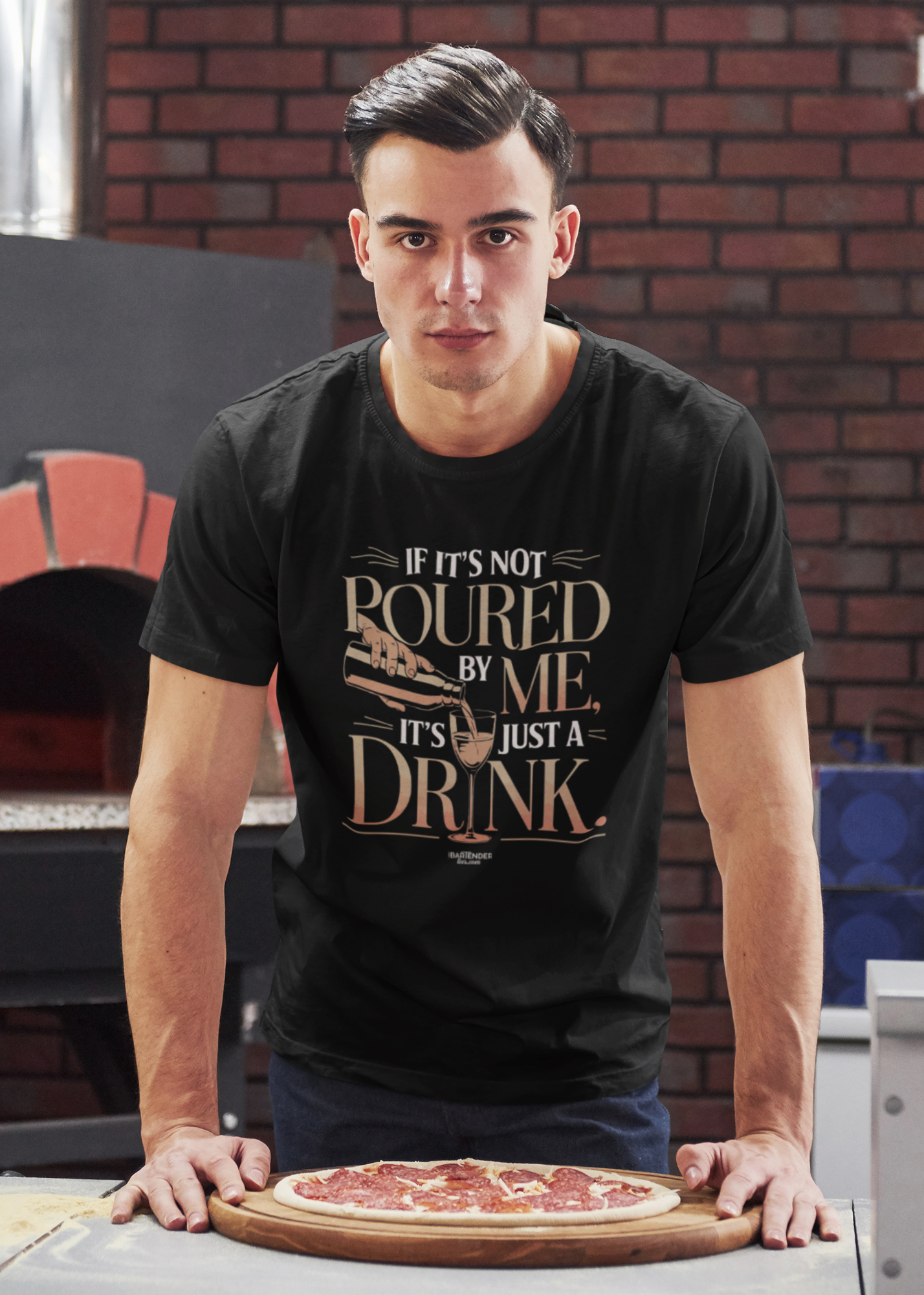 "If It's Not Poured by Me, It's Just a Drink" Softstyle T-Shirt