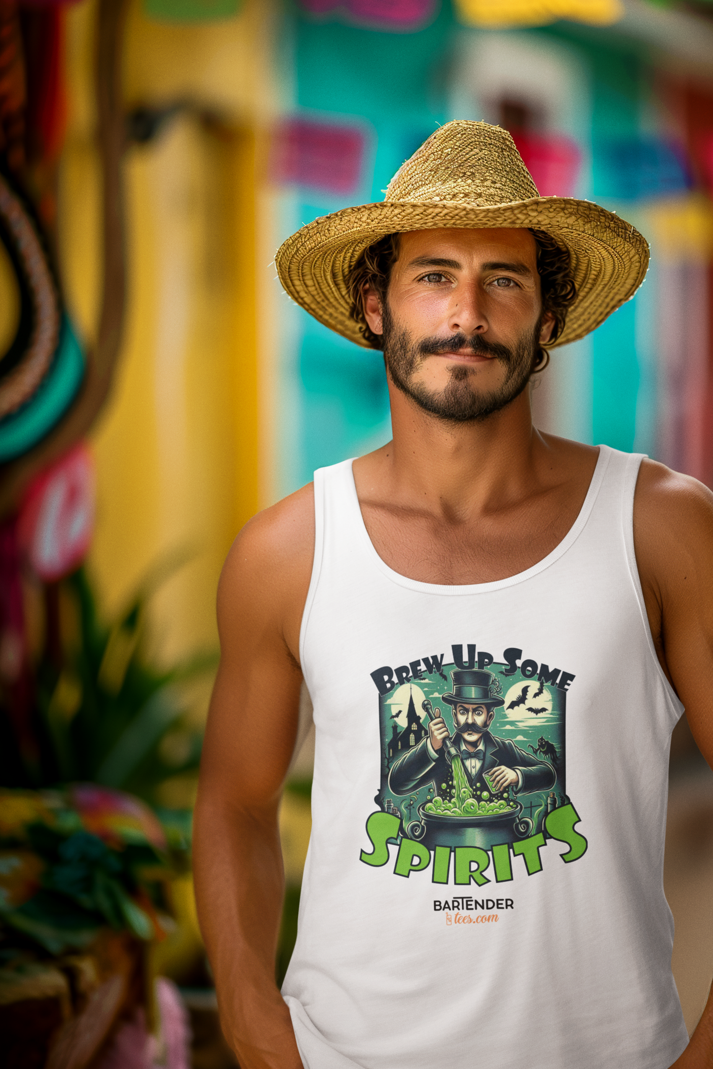 "Brew Up Some Spirits" Men's Bartender Tank