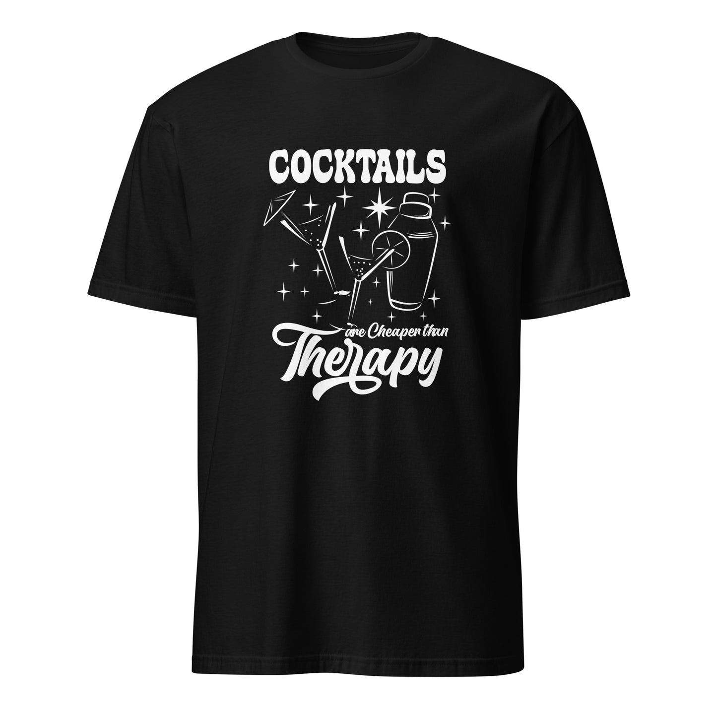 "Cocktails are Cheaper than Therapy" Men's Bartender Tee