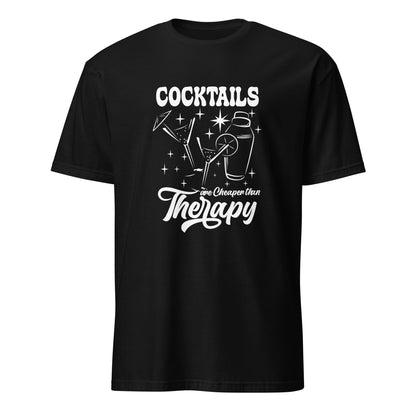 "Cocktails are Cheaper than Therapy" Men's Bartender Tee