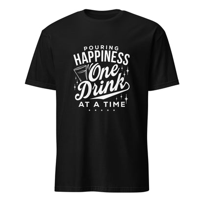 "Pouring Happiness One Drink at a Time" Men's Bartender Tee