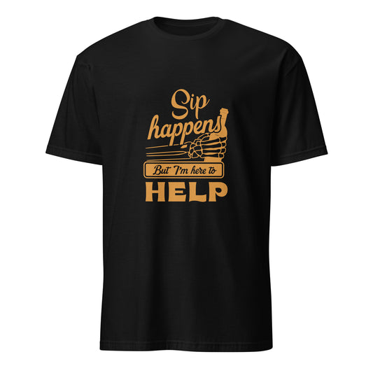 "Sip Happens But I'm Here to Help" Women's Bartender Tee