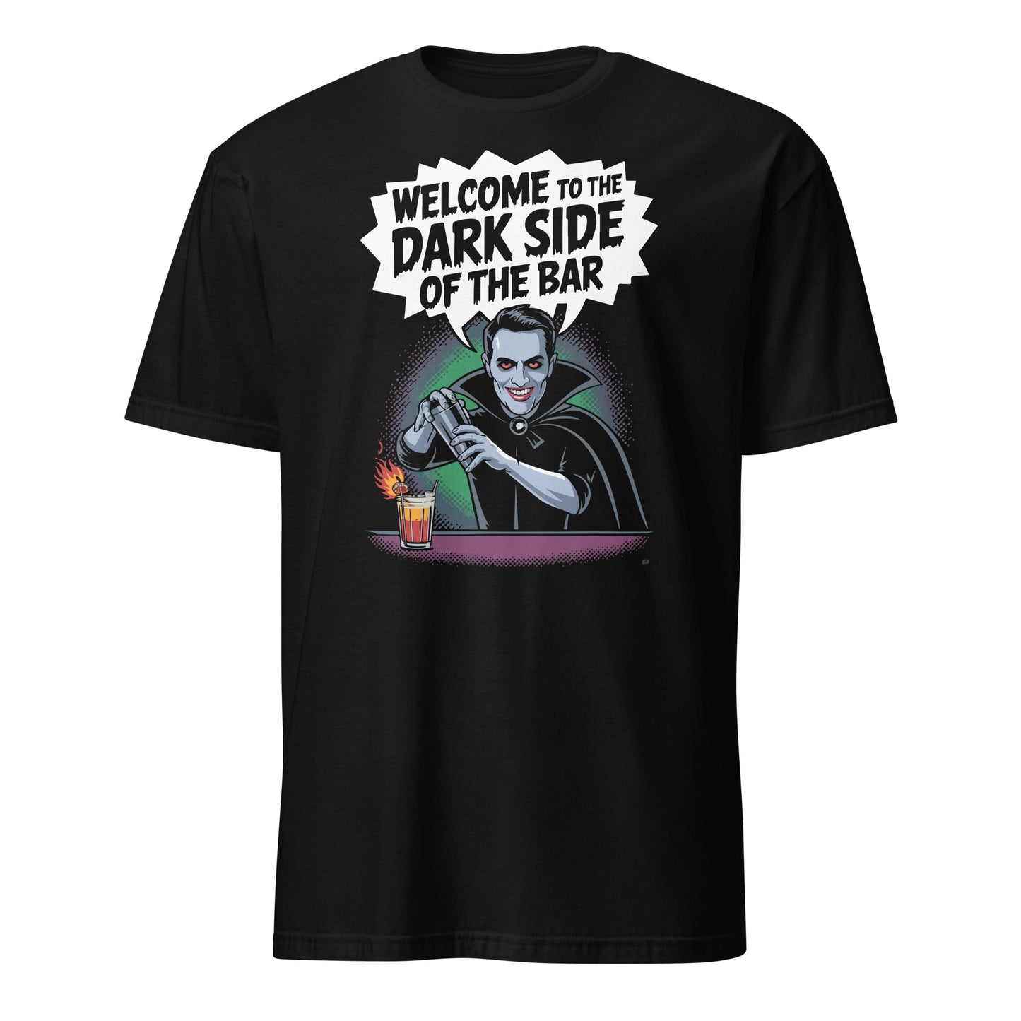 "Welcome to the Dark Side of the Bar" Bartender Halloween Tee