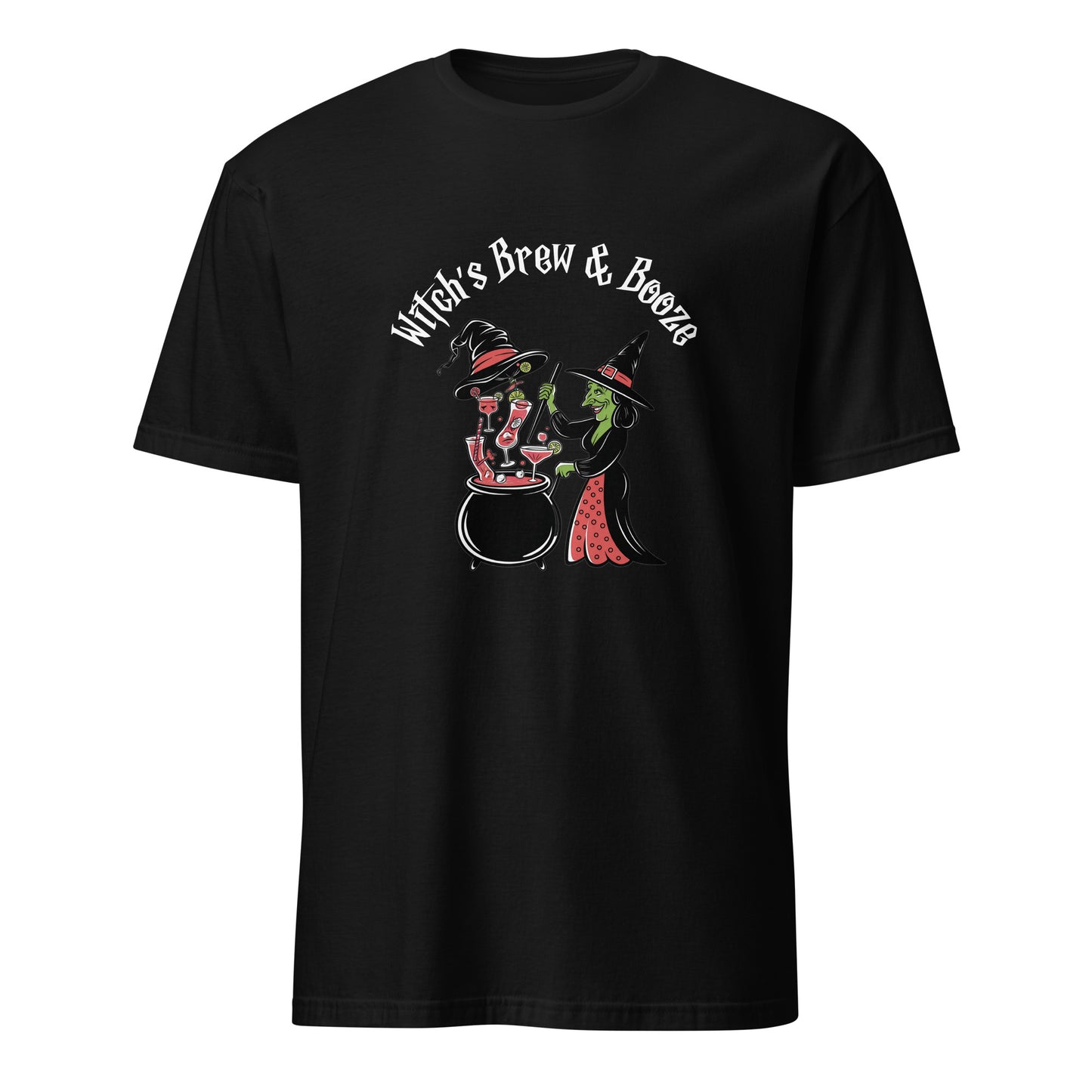 "Witch's Brew & Booze" Halloween Bartender Tee