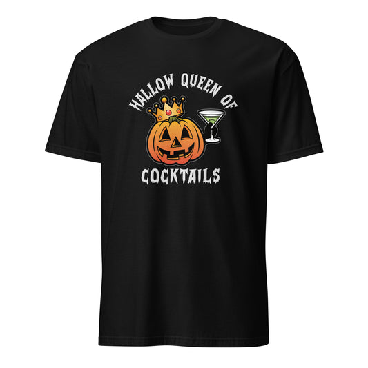 "Hallow Queen of Cocktails" Halloween Bartender Tee